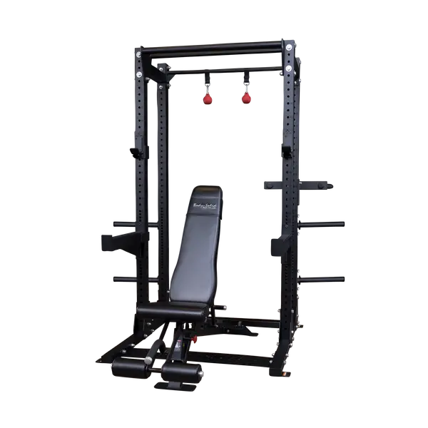 Body-Solid Commercial Extended Half Rack System Spr500 With Back Pad 1
