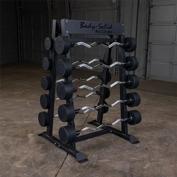 Body-Solid Fixed-Weight Barbells Storage Rack (Sbbr100) 1