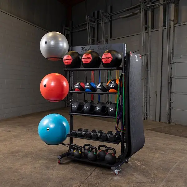 Body-Solid Gar250 Commercial Accessory Storage Tower 1