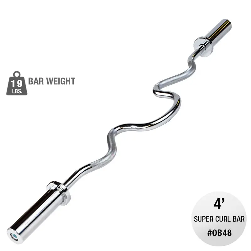 Body-Solid Ob48 Olympic Super Curl Bar – 2-Inch Knurled Grip 1