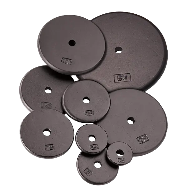 Body-Solid Standard Cast Iron Weight Plates – 1-Inch Hole, Durable Construction 1