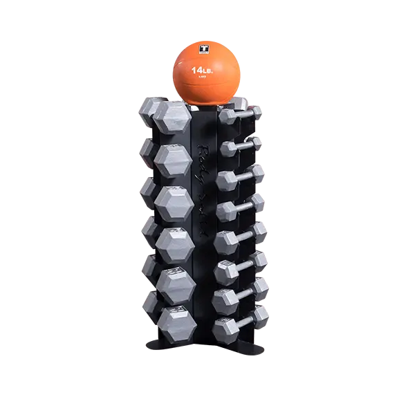 Body-Solid Vertical Dumbbell Storage Rack – Space-Saving Organizer 1