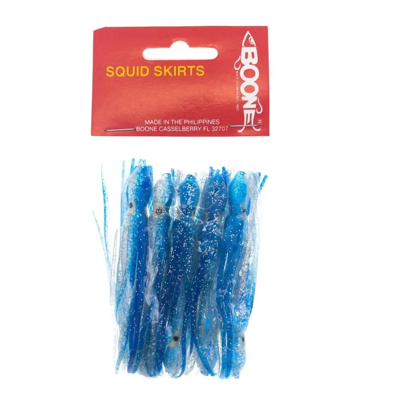 Boone Squid Skirt – 3.5", Blue/Silver 1