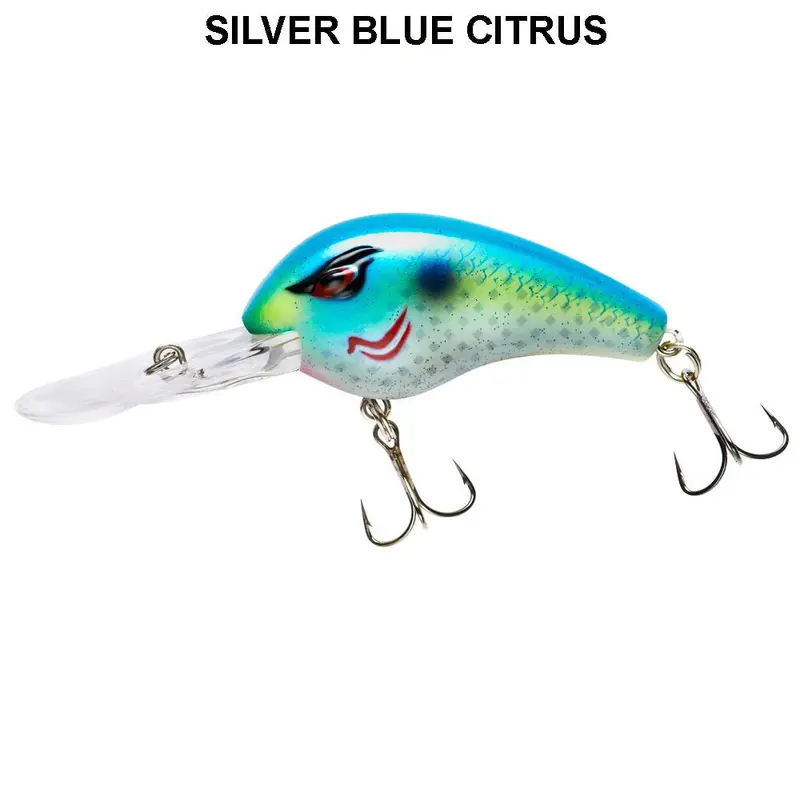 Booyah Streak Iv Deep-Diving Crankbait – 6.25", 2 Oz Silver Blue Citrus 1