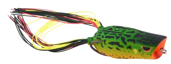 Bronzeye Poppin Frog Lure – Amazon Camo 1