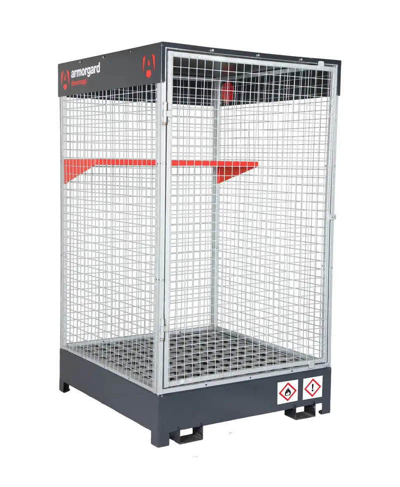 Bunded Drum Storage Cage – Drumcage For Coshh Compliance & Spill Containment 1