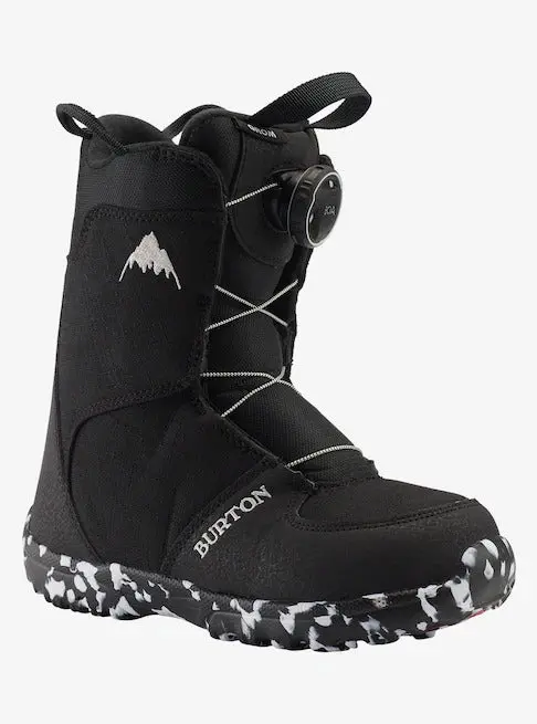 Burton Grom Boa Youth Snowboard Boots – Black, 2023 1