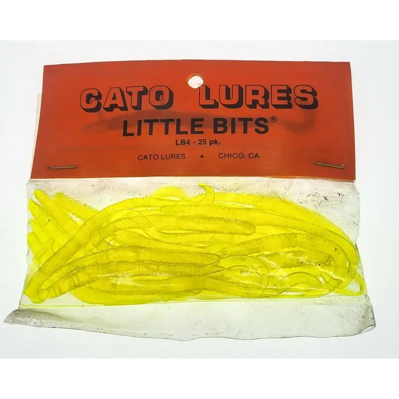 Cato Little Bits Ribbed Worms – 3-1/2", Curly Tail Design, 25-Count 1