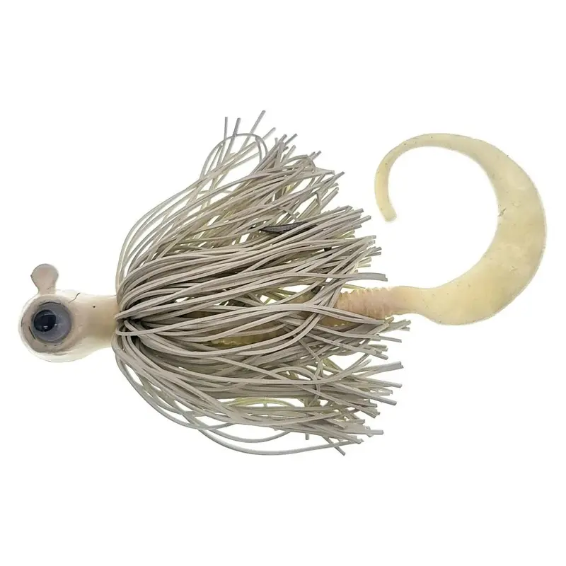 Cato Lures Live Rubber Striper Jig — 1.5 Oz, White, Bulk Pack 1