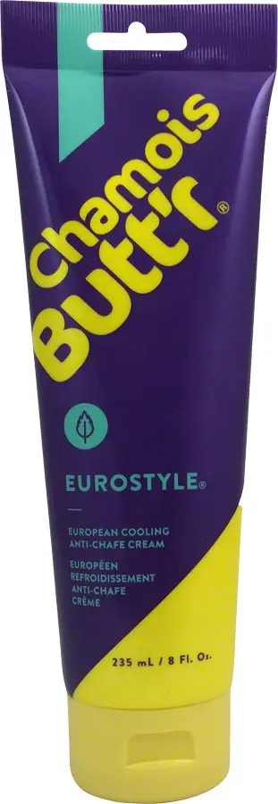 Chamois Butt’R Euro Formula – 8Oz Anti-Chafing Balm Tube 1