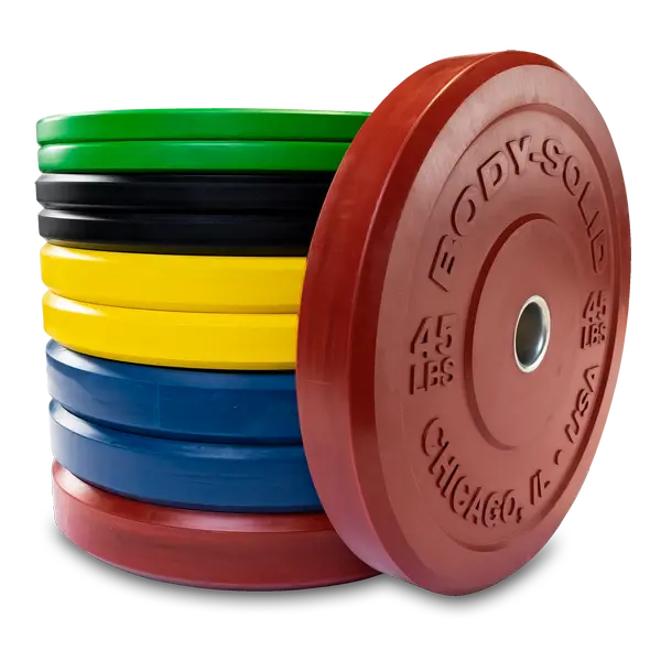 Chicago Extreme Color-Coded Bumper Plates For Olympic Lifting 1