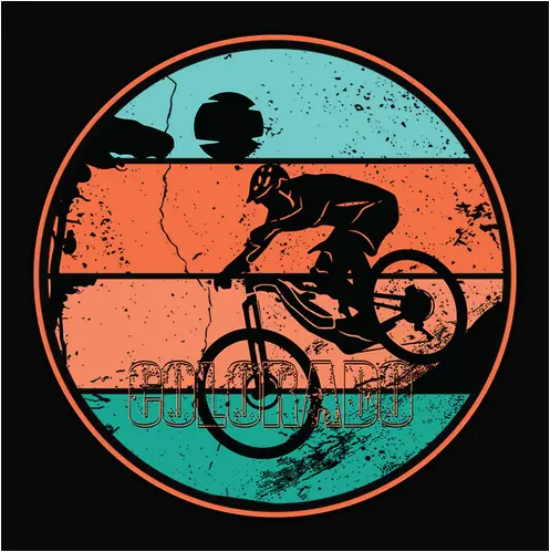 Colorado Mountain Biker Adventure T-Shirt 1