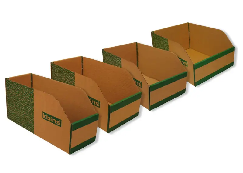 Compact Cardboard Parts Bins – 400 X 200Mm, 25-Count 1