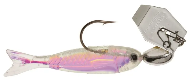 Compact Chatterbait Spinnerbait – Silver/Natural Finish 1