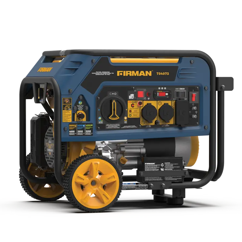 Compact Tri-Fuel Generator – 4000W Electric Start, Dual-Voltage & Co Safety 1