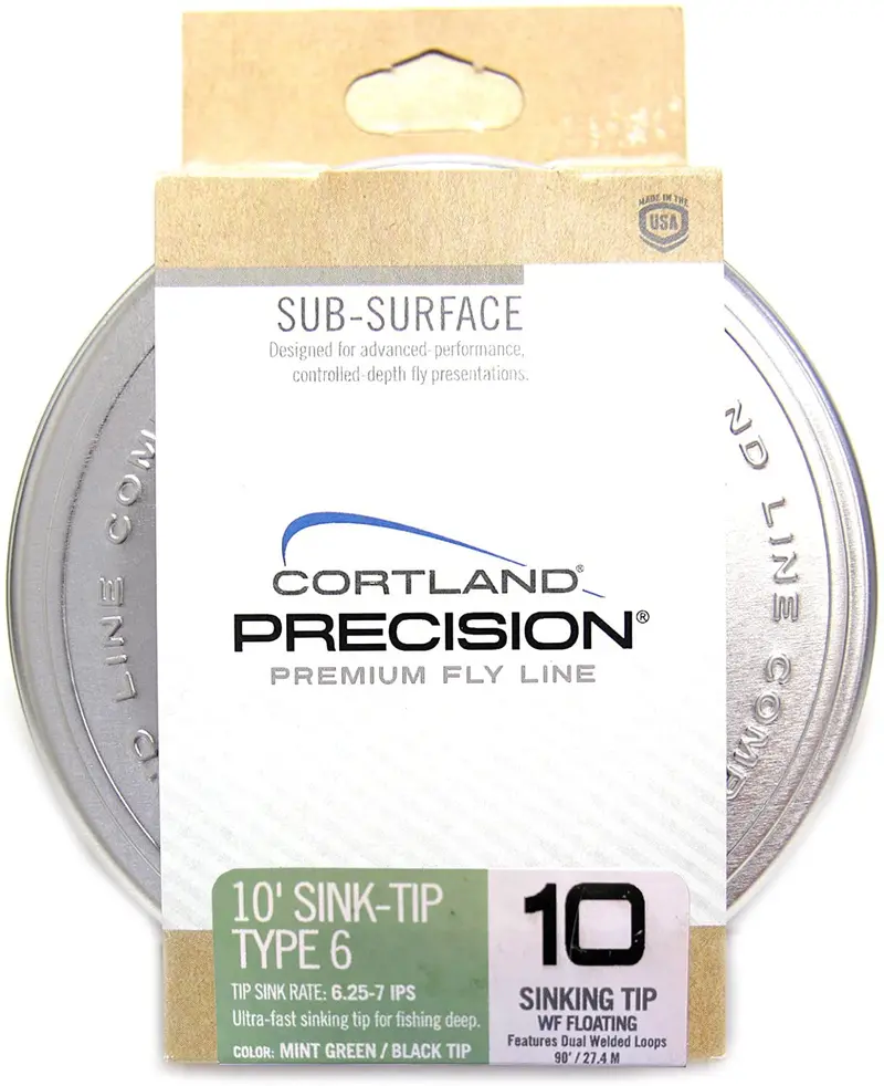Cortland Precision Sub-Surface 10-Foot Sink-Tip S6 Line – Targeted Depth Control 1