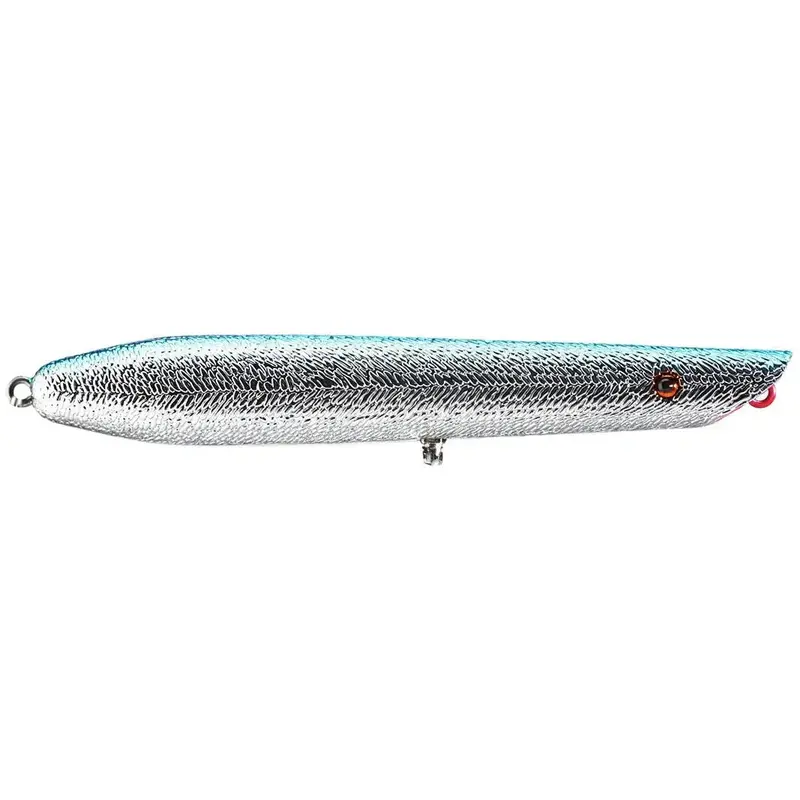 Cotton Cordell Pencil Popper – 6.5-Inch, 1-Ounce Chrome Blue Black Topwater 1