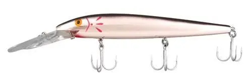 Cotton Cordell Red Fin Deep Diver – 7-Inch, 1 Oz, Chrome With Black Back 1
