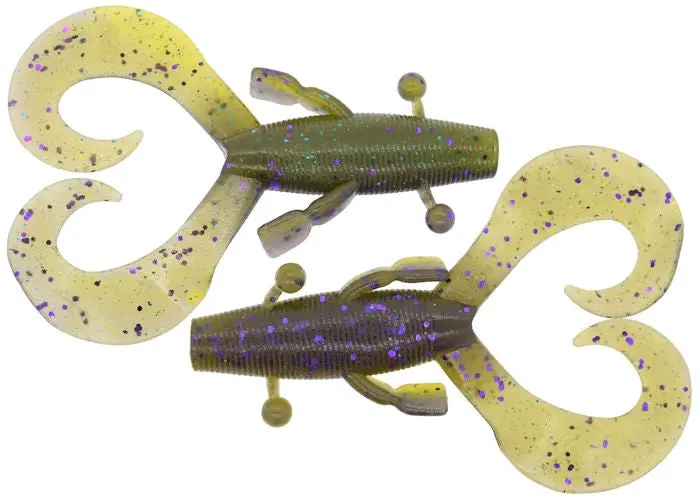 Cowboy Soft Plastic Bait – Smoke Purple, Blue Watermelon & Blue Highlight 1