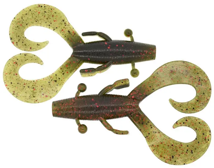 Cowboy Soft Plastic Bait – Watermelon/Light Watermelon With Red-Black Accent 1