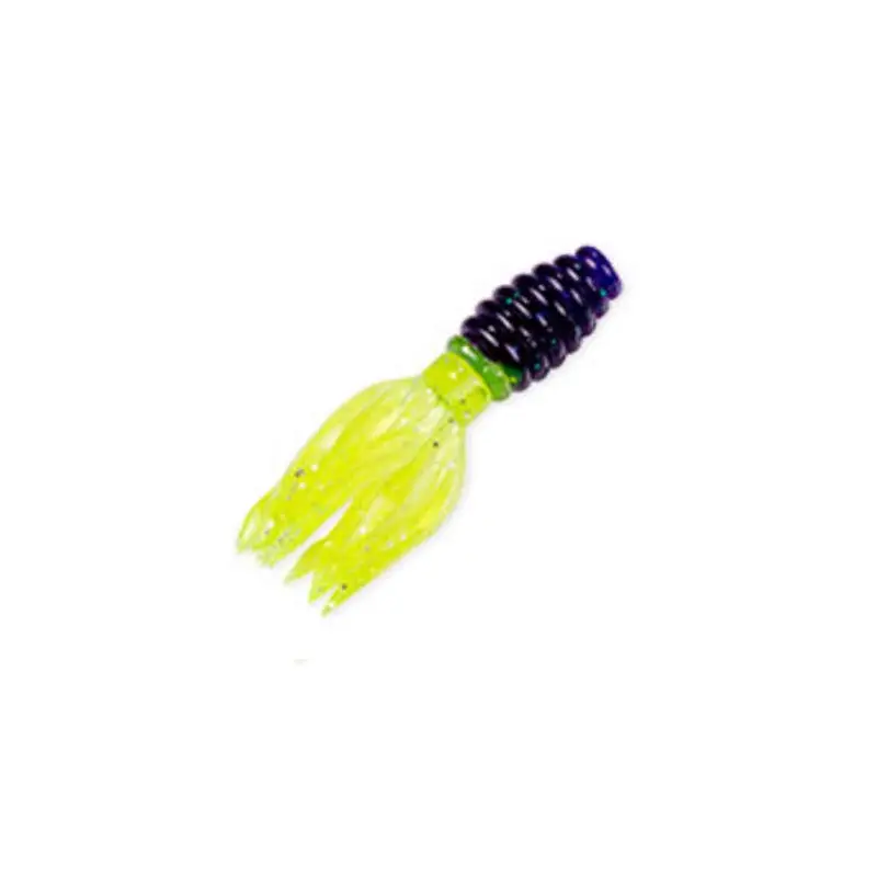 Crappie Thunder Soft Bait In Junebug Chartreuse 1