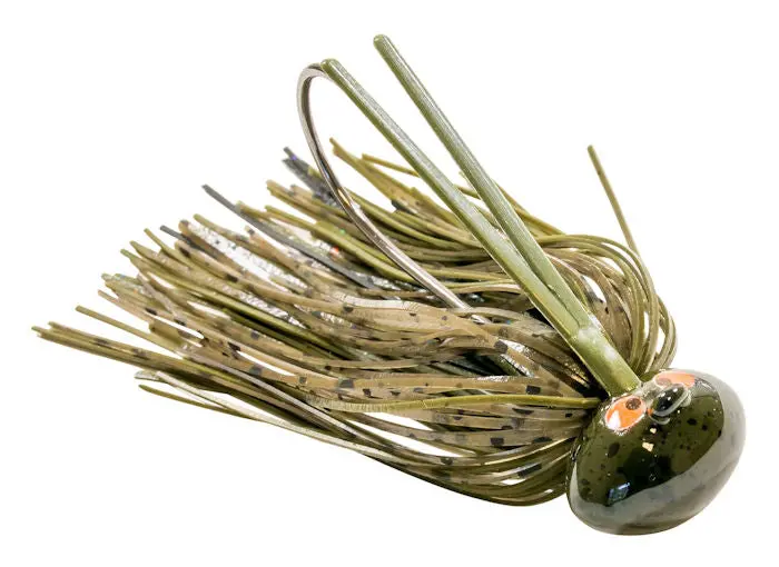 Crosseyez Football Jig Green Pumpkin Trailer 1