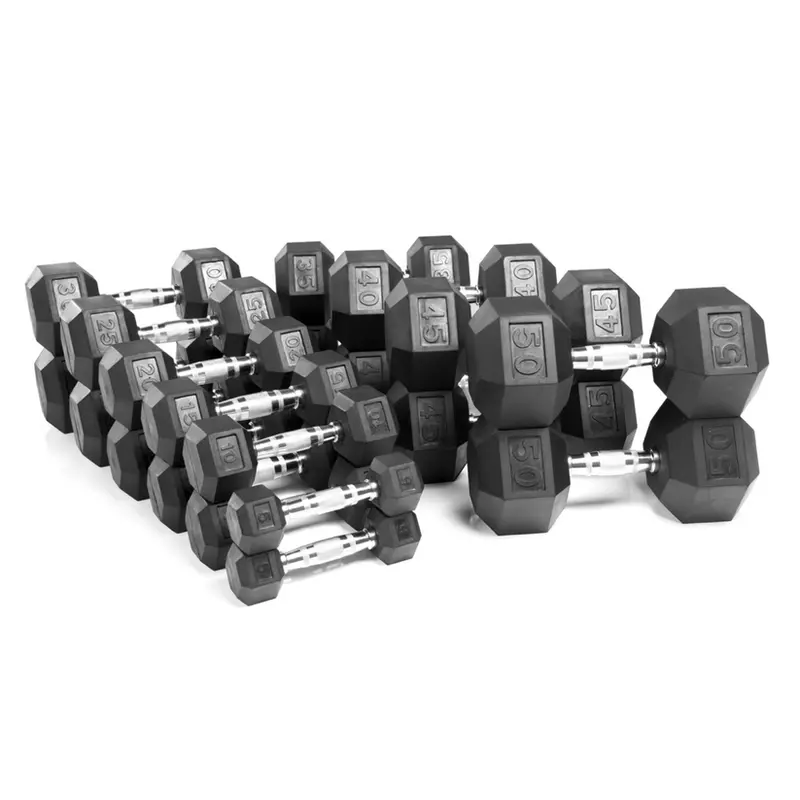 Cs-Fitness Rubber-Coated Hex Dumbbells – Pairs Only (Online Exclusive) 1