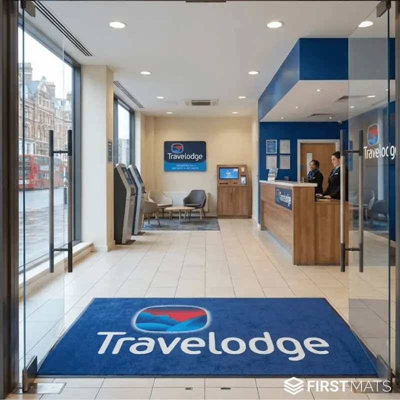 Custom Hotel Lobby Entrance Mats With Logo Design 1