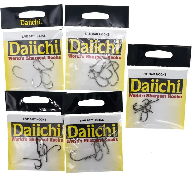Daiichi Assorted Panfish & Trout Hooks – 60 Packs (360 Total) 1