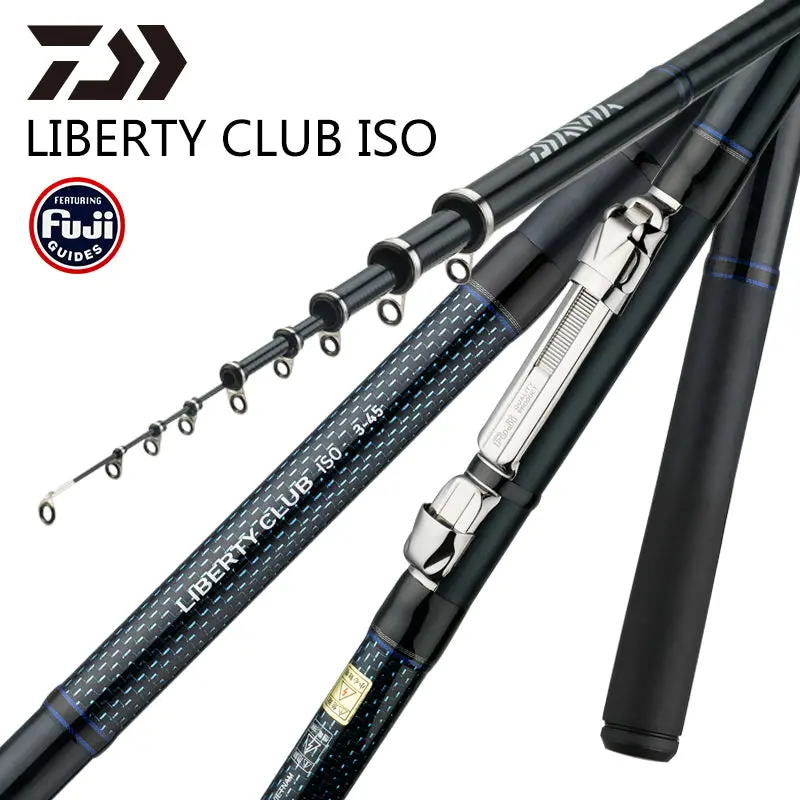 Daiwa Liberty Club Iso Rock Fishing Rod – 3.9M, 4.5M & 5.3M Carbon Fiber Rod With Fuji Guide System 1