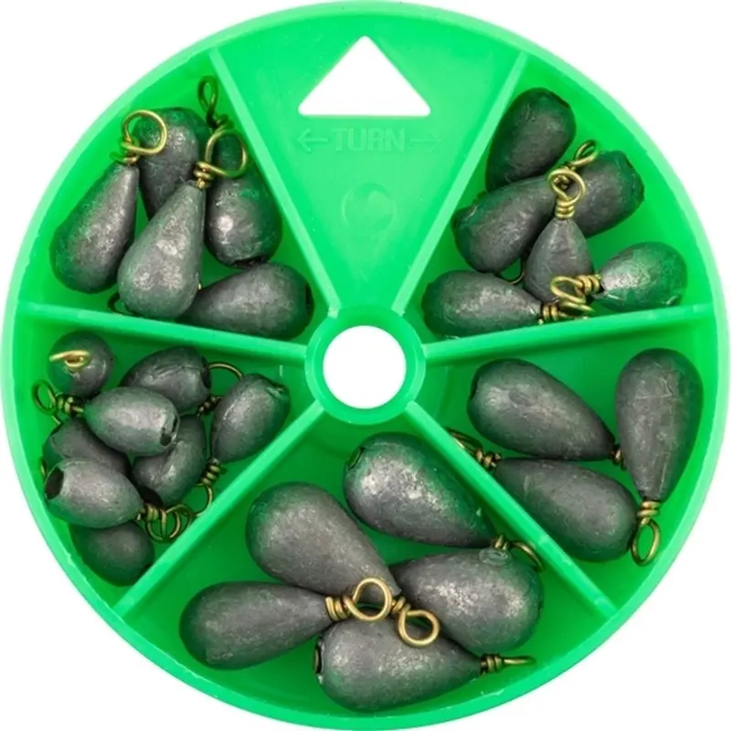 Danielson Bass Casting Sinker Assortment – 27-Piece Steel Weight Kit 1