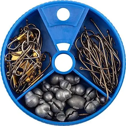 Danielson D1007 Hook & Swivel Sinker Kit – 75-Piece Dial Box Assortment 1