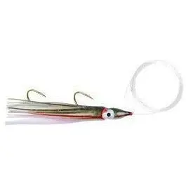 Danielson Rigged Squid Lure – 4.5-Inch Uv Army Truck Green/Red 1