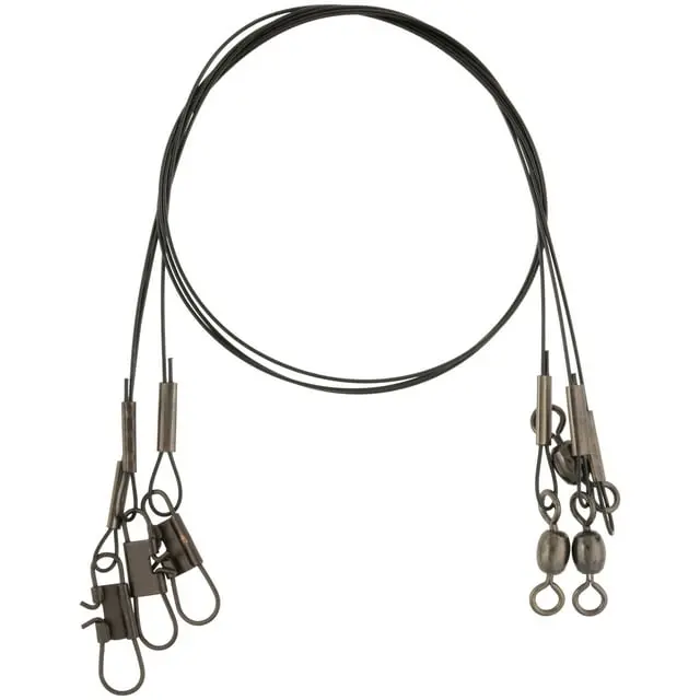 Danielson Stainless Steel Wire Leader – Pack Of 3, Black 1