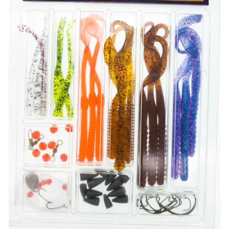 Danielson Worm Accessory Kit – 40-Piece Bait Organization Set 1