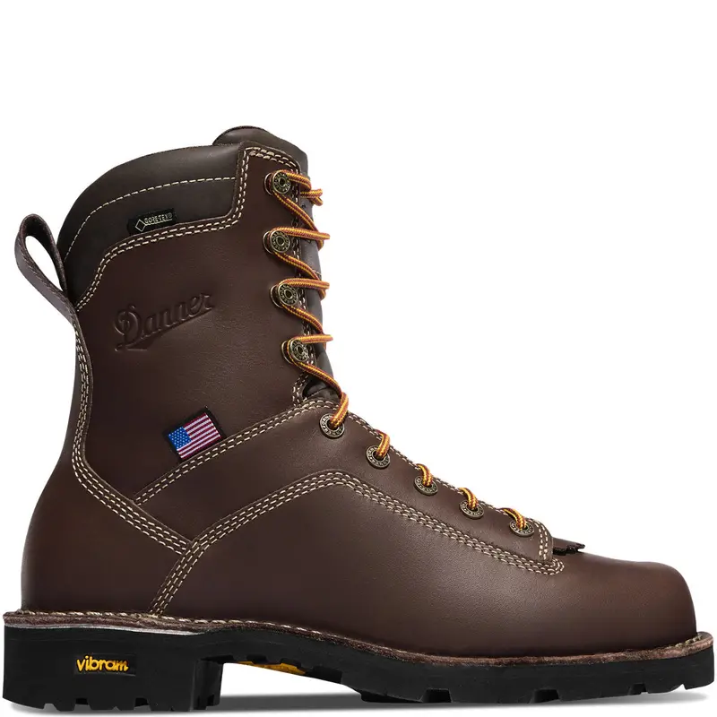 Danner Quarry Usa 8-Inch Work Boot – Brown Leather 1