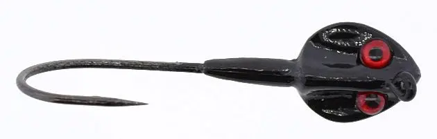 Darter Jig Head Black – Sleek, Low-Profile Jighead For Stealthy Presentations In Stained Or Murky Water 1