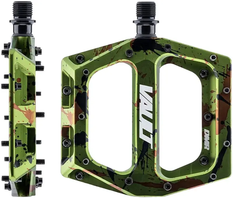 Dmr Vault Platform Pedals – Aluminum Body, 9/16" Thread, Liquid Camo Green 1