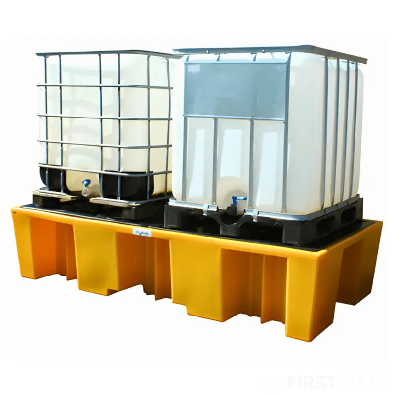 Double Ibc Bund Pallet With Removable Deck – Flexible & Easy-To-Clean Spill Pallet 1