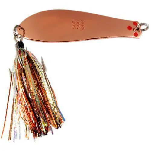 Dr Spoon Tail Spoon – 2 Oz Copper With Tinsel Accent 1