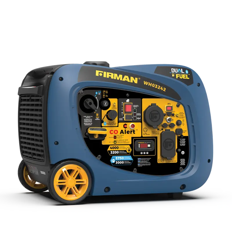 Dual-Fuel Inverter Generator – 4000W Electric Start, Low-Noise Operation With Co Alert 1