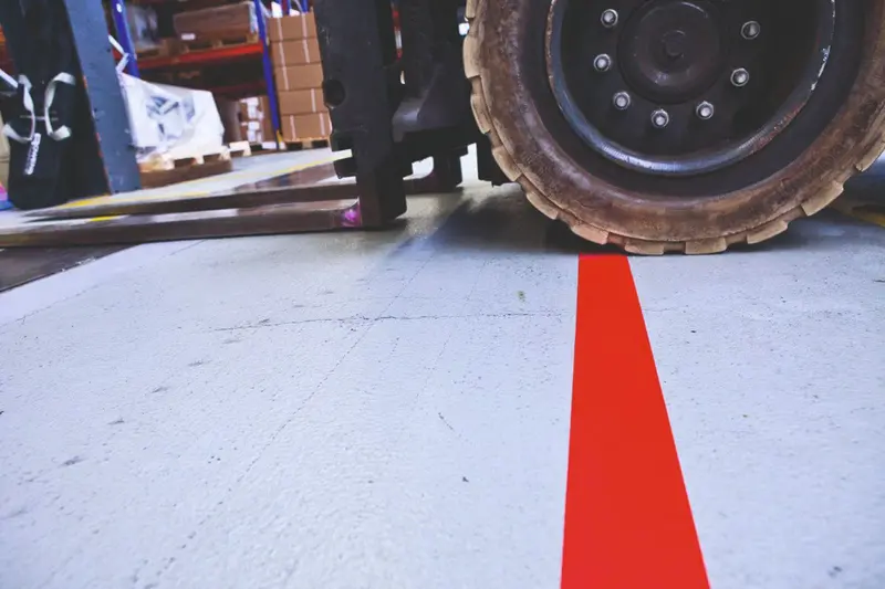 Durable Pvc Floor Marking Tape – 75Mm (3") For Forklift Pathways 1