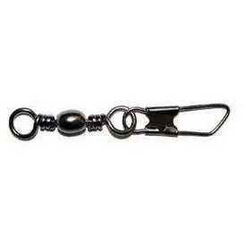 Eagle Claw Barrel Swivel With Interlock Snap – Black, 20-Pack 1