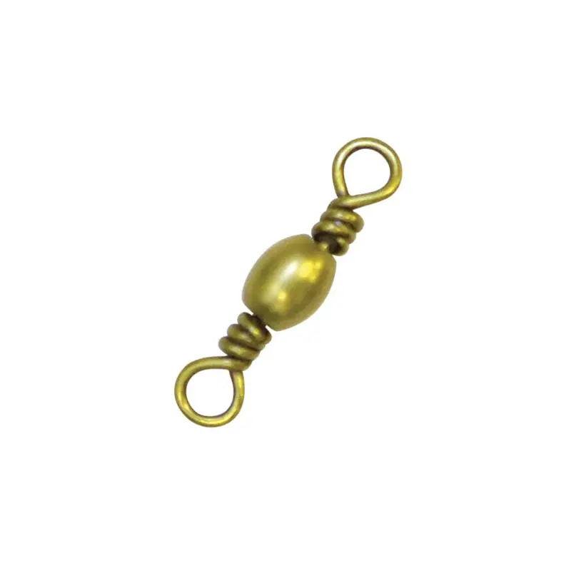 Eagle Claw Brass Barrel Swivels – Size 2/0 (3-Pack) 1