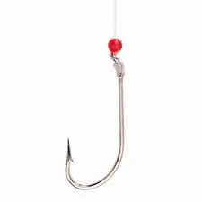 Eagle Claw Lazer Sharp O'Shaughnessy Snelled Hooks – Size 3/0, 5-Pack 1