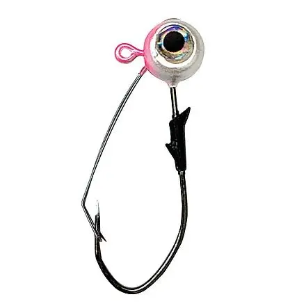 Eagle Claw Lazer Sharp Pro-V Weedless Jig – Eagle Eye Hook, 5-Pack 1