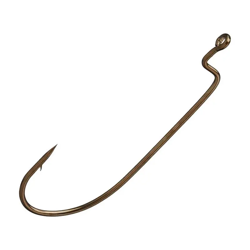 Eagle Claw Lazer Sharp Sproat Z-Bend Worm Hooks – Size 1 (10-Pack) 1