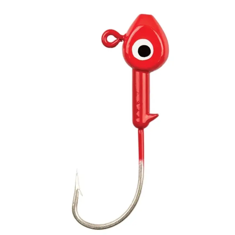 Eagle Claw Saltwater Fish Head Jig – 3/8-Ounce, 10-Pack 1