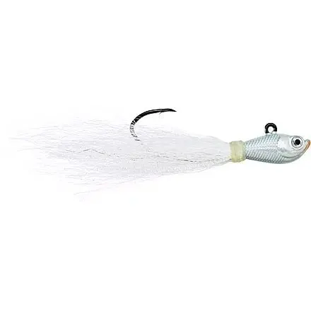Eagle Claw Trokar Pro-V Bucktail Jig – White 1