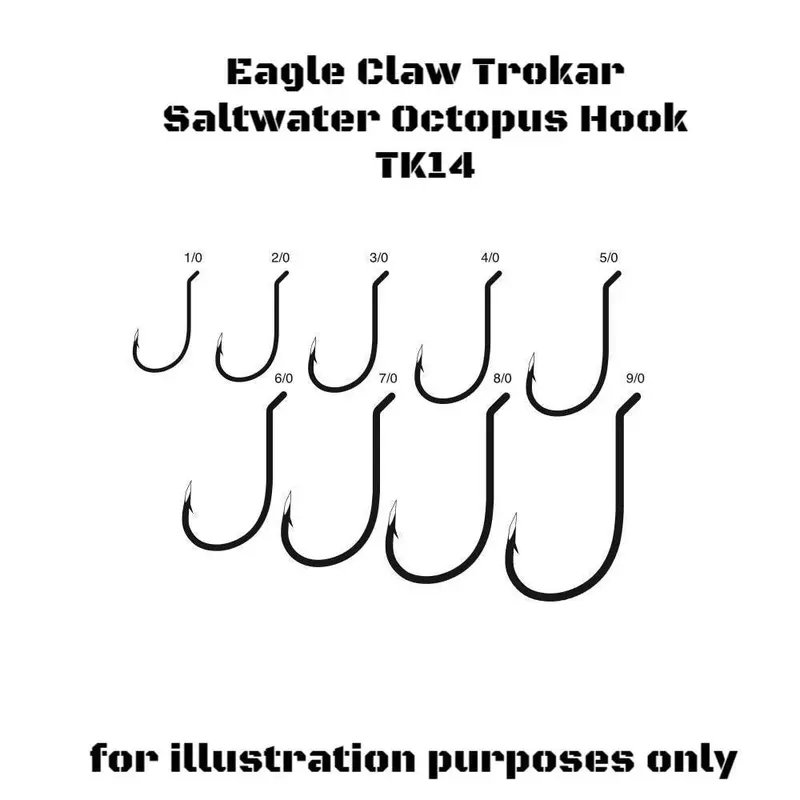 Eagle Claw Trokar Tk14 Octopus Hook – Saltwater-Ready 1